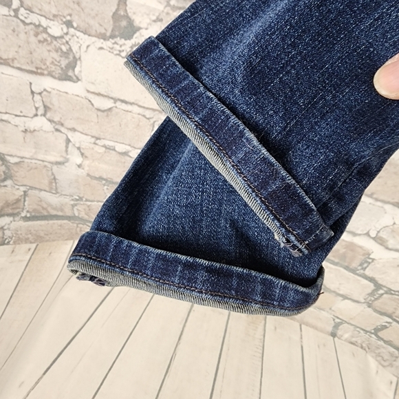 Kut From the Kloth Carlo Ankle Skinny Jean Distressed Faded Medium Blue Size  6 - Picture 11 of 13